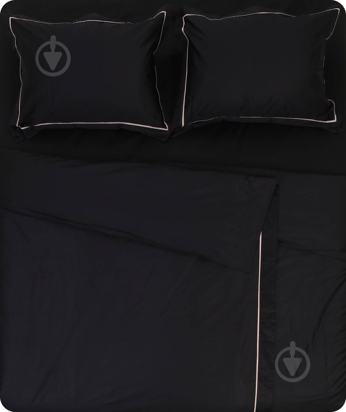 Комплект постельного белья Solid семейный черный La Nuit - фото 8
