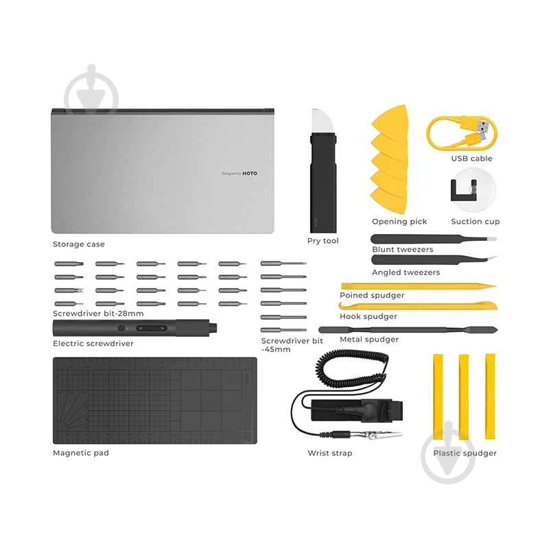 Набір ручного інструменту Xiaomi HOTO Precision Screwdriver Kit Pro QWLSD012 - фото 6