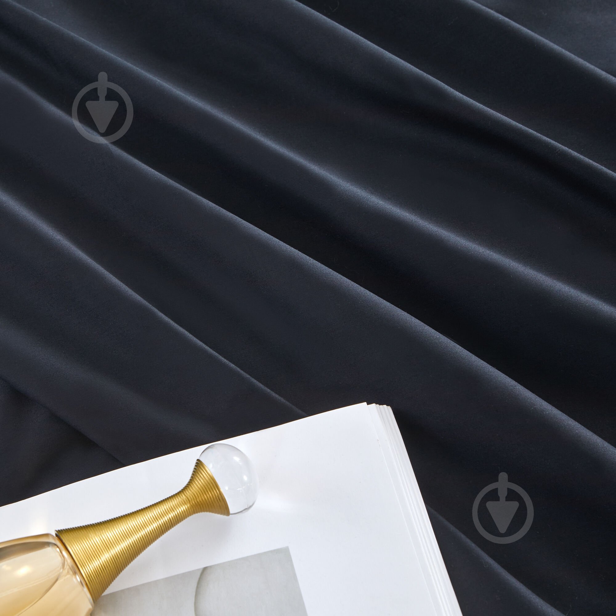 Комплект постельного белья Solid 2 черный La Nuit - фото 3