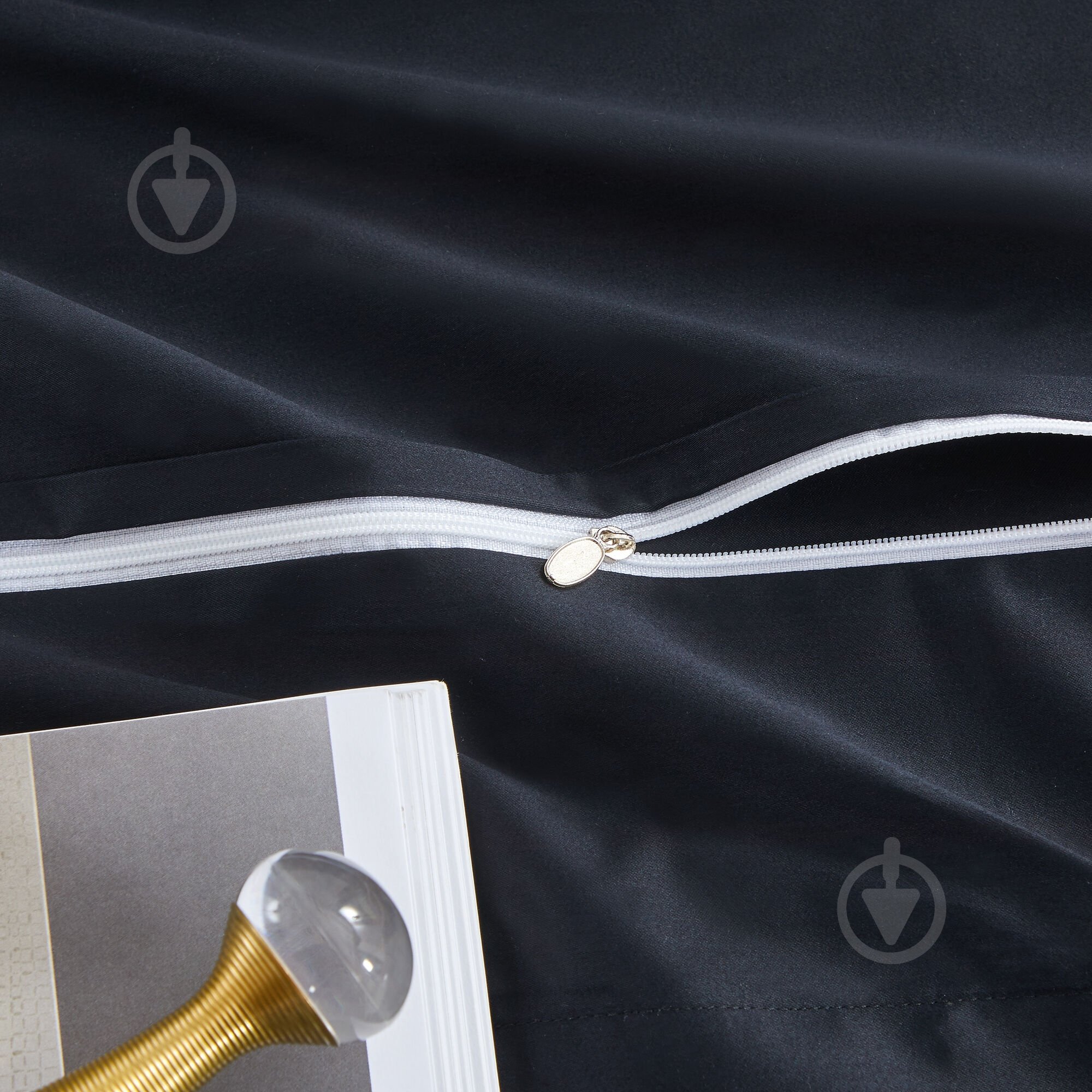 Комплект постельного белья Solid 2 черный La Nuit - фото 4