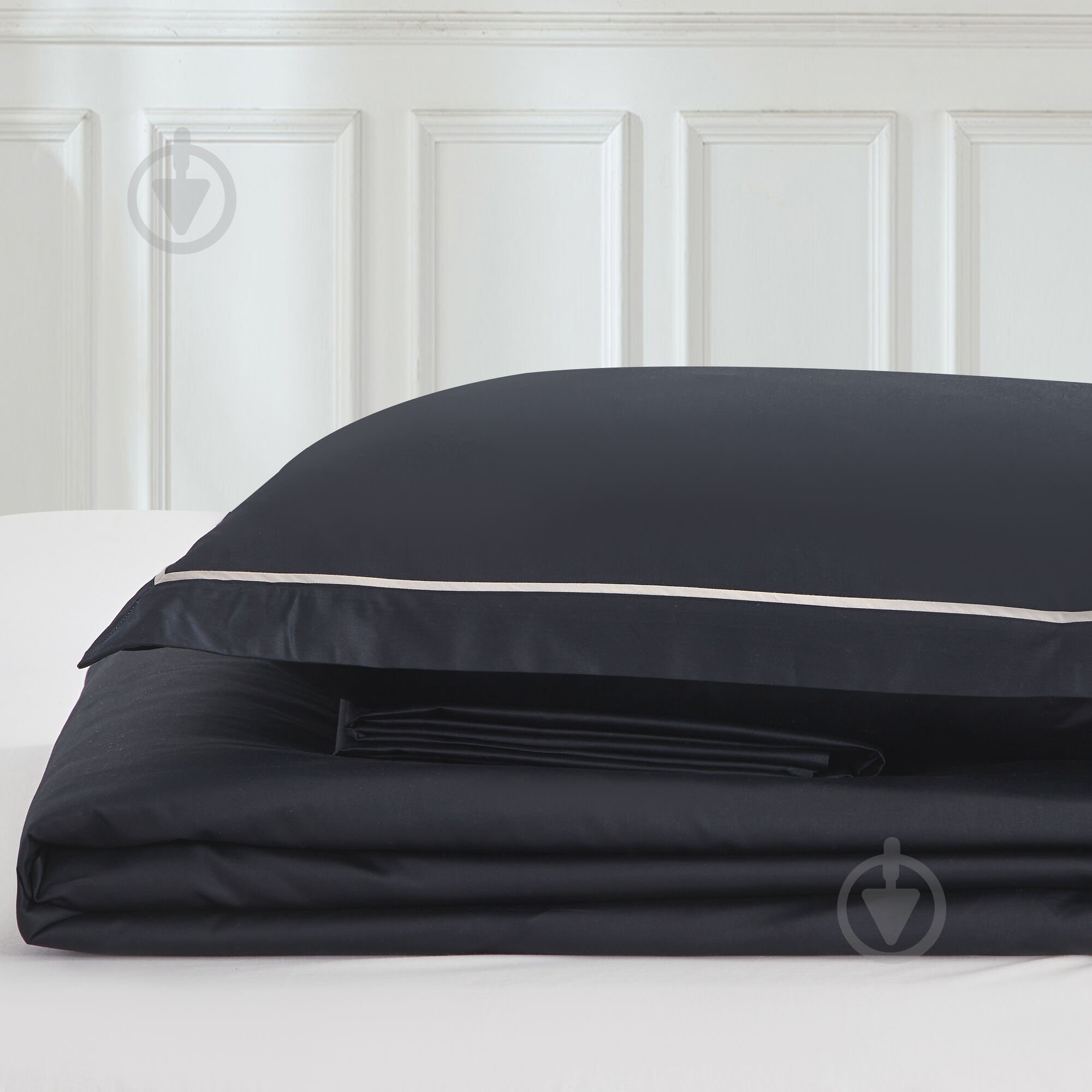 Комплект постельного белья Solid 2 черный La Nuit - фото 5