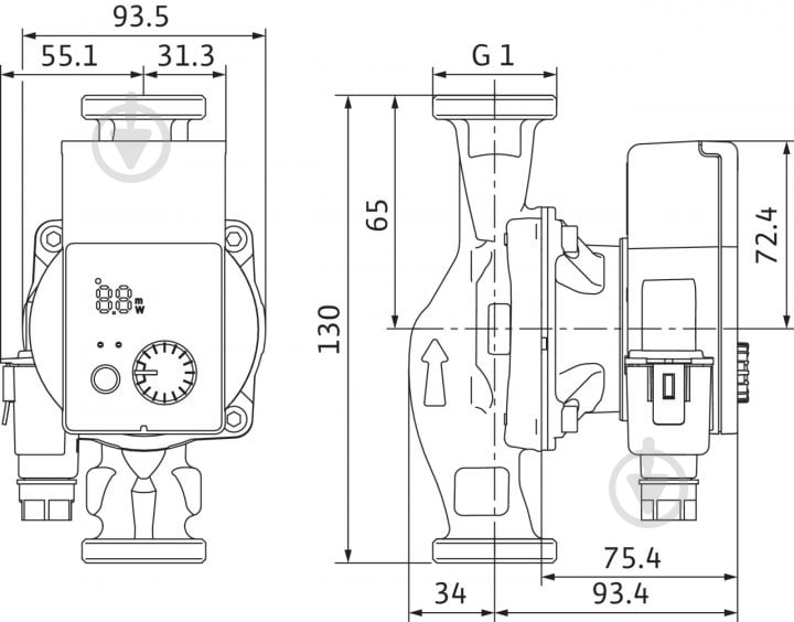 Циркуляційний насос Wilo YONOS PICO1.0 25/1-4-130 - фото 2