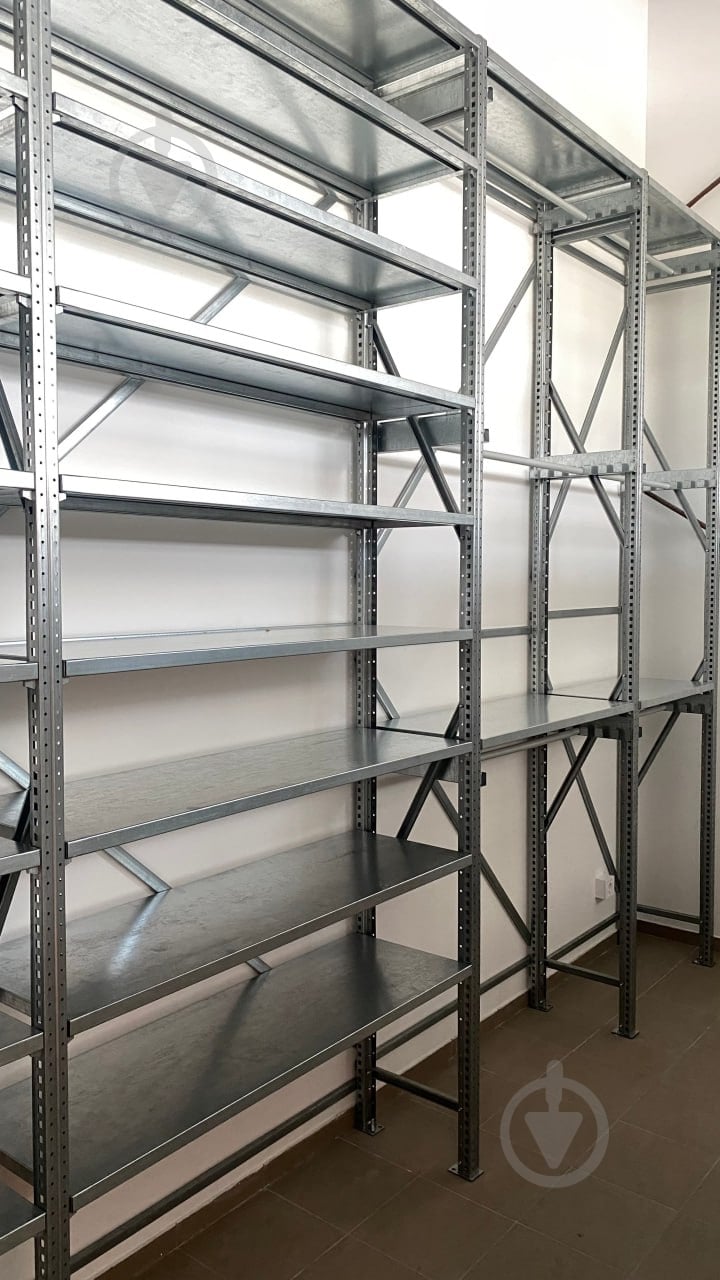 Стелаж пристінний 2500x900x500 мм STOREHOUSE сірий метал полиці 2 шт. цинкований - фото 4