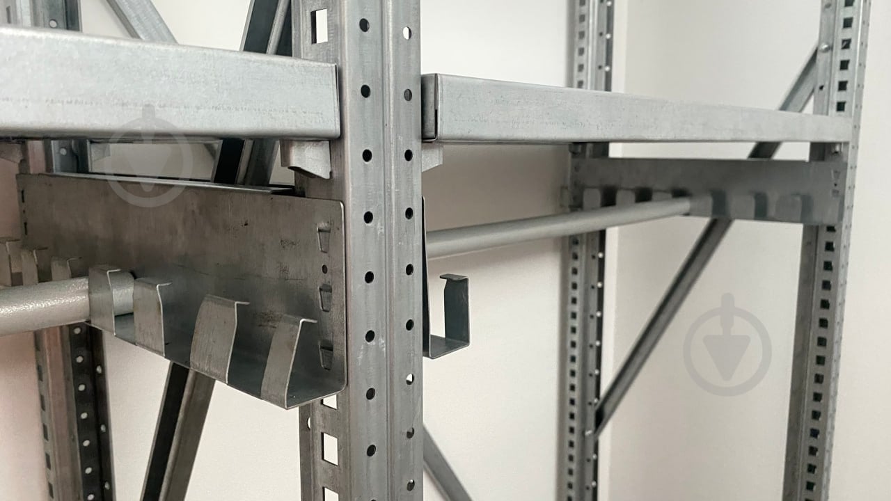 Стелаж пристінний 2500x900x500 мм STOREHOUSE сірий метал полиці 2 шт. цинкований - фото 6