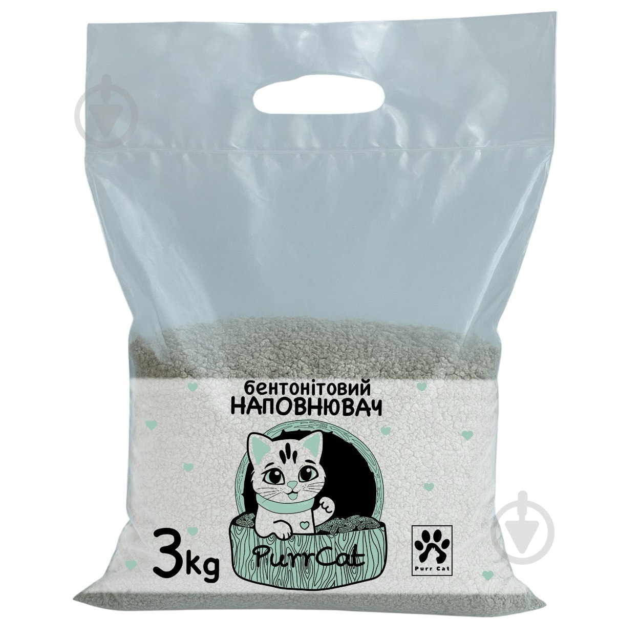Наповнювач бентонітовий Purr Cat 3 кг - фото 1 Наповнювач бентонітовий Purr Cat 3 кг - фото 1