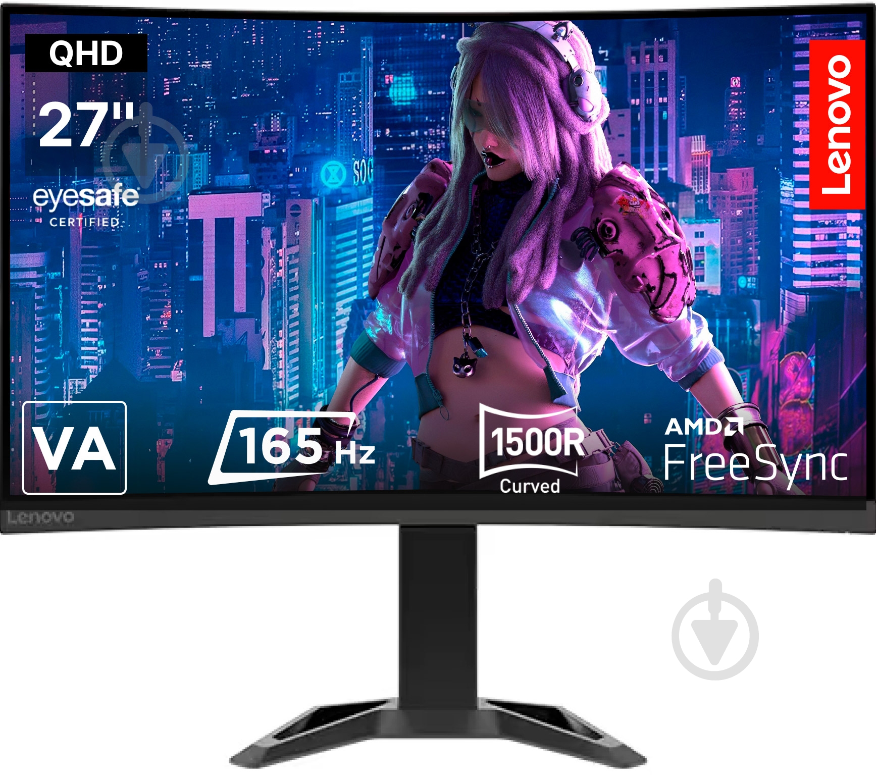 Монітор Lenovo G27qc-30 27" (66F4GAC2UA) - фото 1