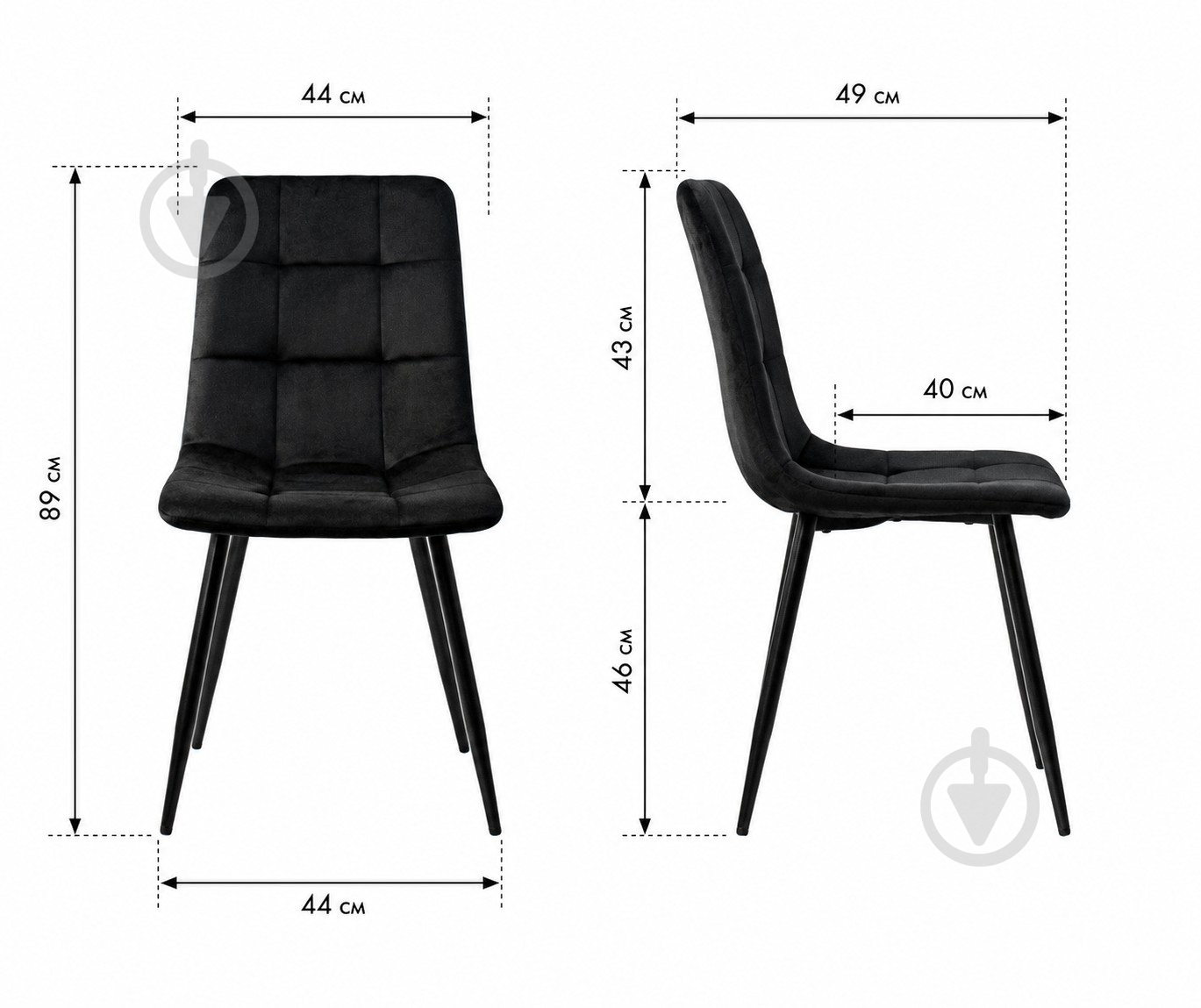 Стул Примтекс Плюс Tempo black HL-19 черный / черный - фото 4