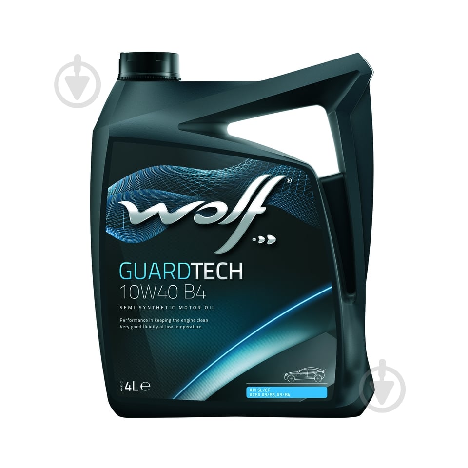 Моторное масло полусинтетическое WOLF Guardtech B4 10W-40 4 л (8303814) - фото 1