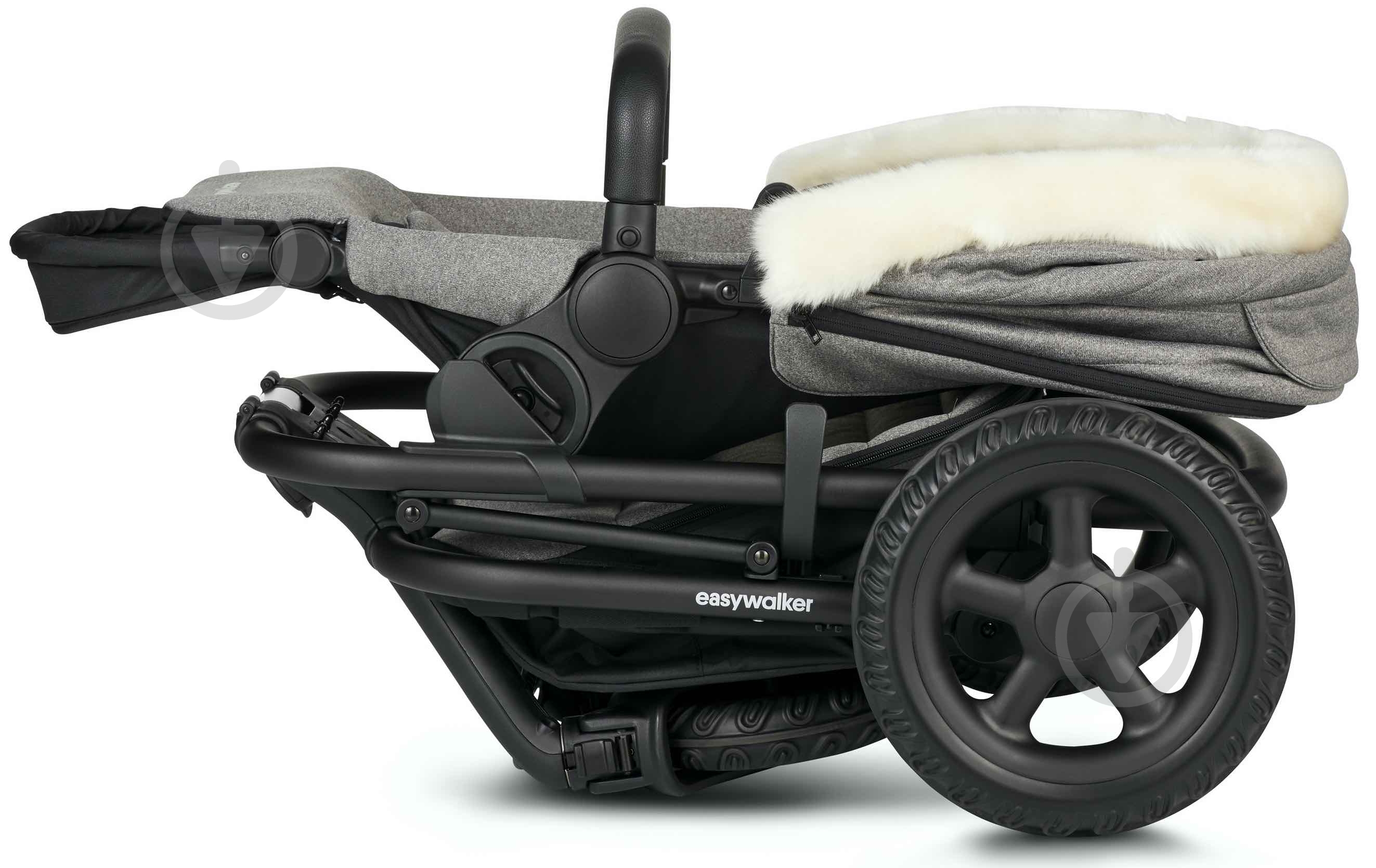 Коляска прогулочная Easywalker Full Harvey2 All-Terrain Peak Arctic Grey - фото 5