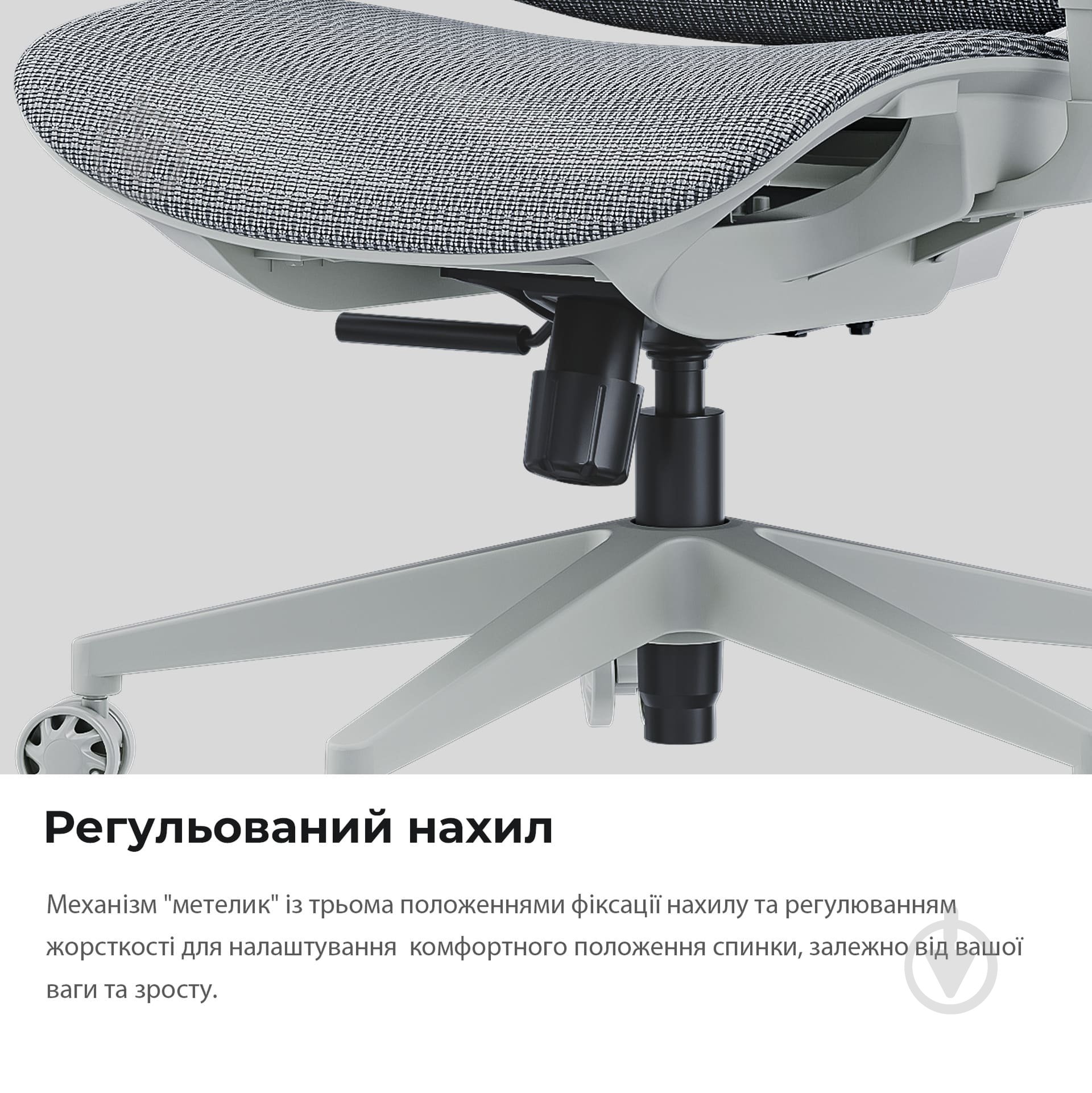 Крісло ігрове Anda Seat X-Air Mega Size XL Mesh Gray сірий - фото 10