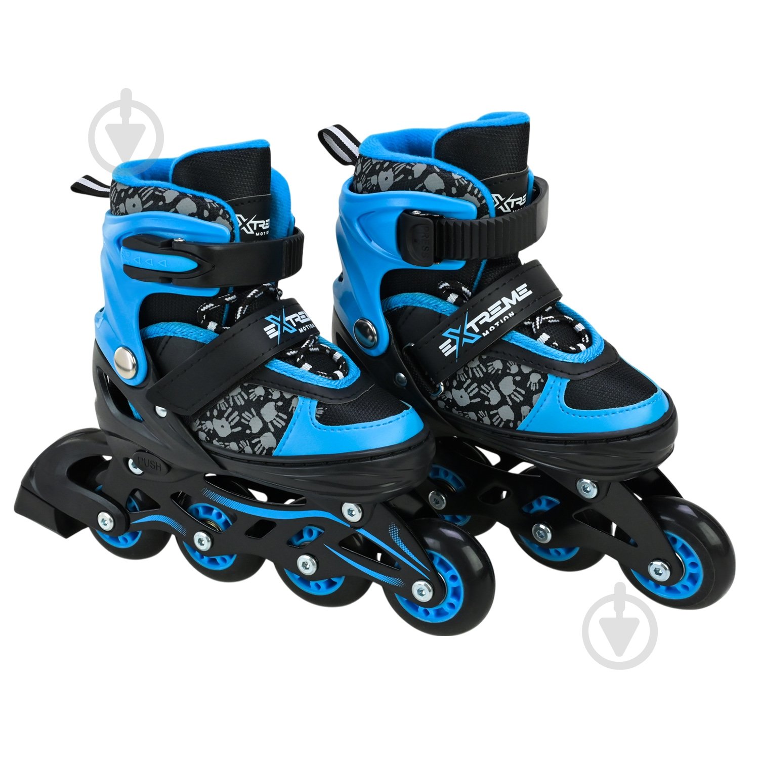 Роликовые коньки Shantou Extreme Motion RL25421 р. 30-33 синий - фото 2 Роликовые коньки Shantou Extreme Motion RL25421 р. 30-33 синий - фото 2