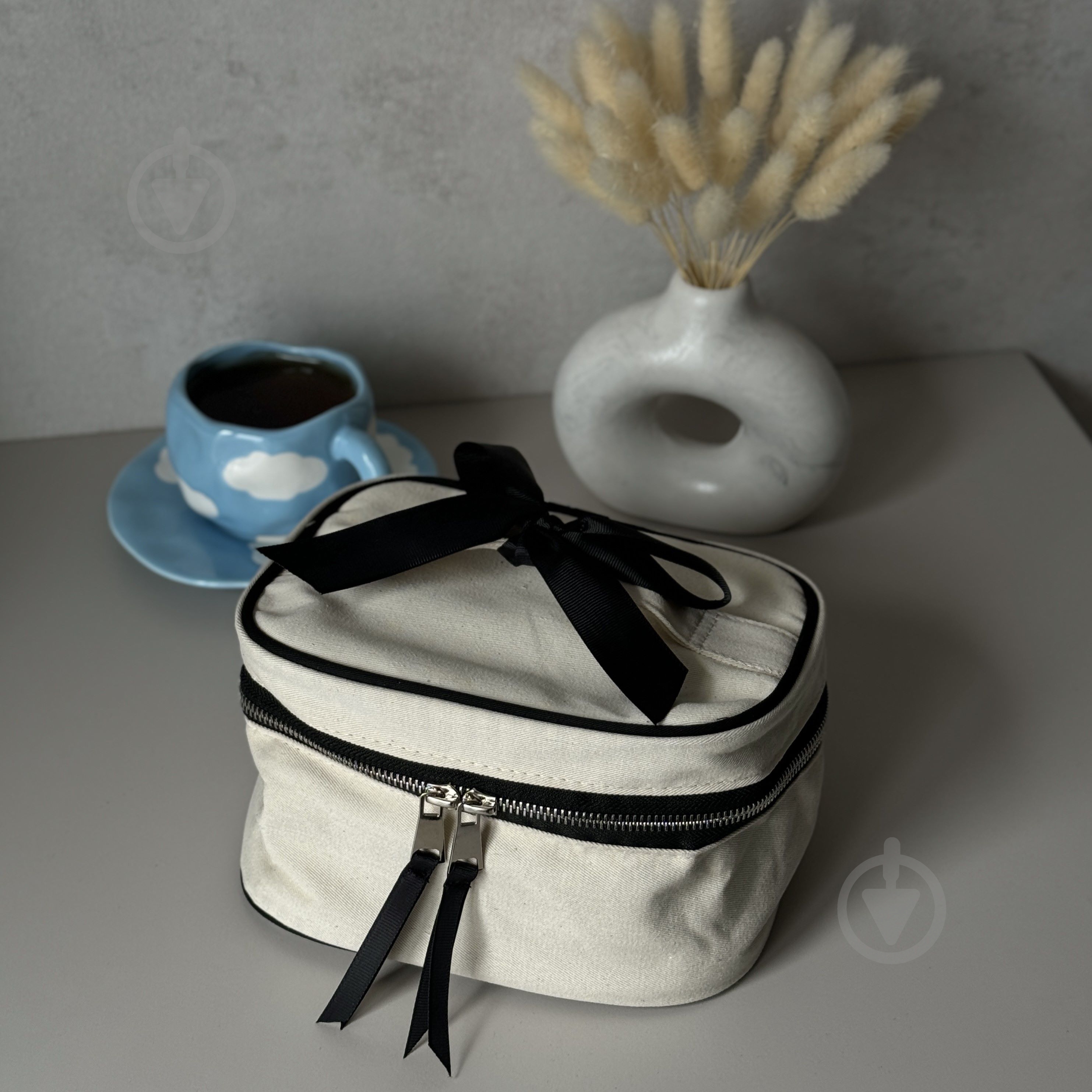 Косметичка Organize с бантиком S белый - фото 5