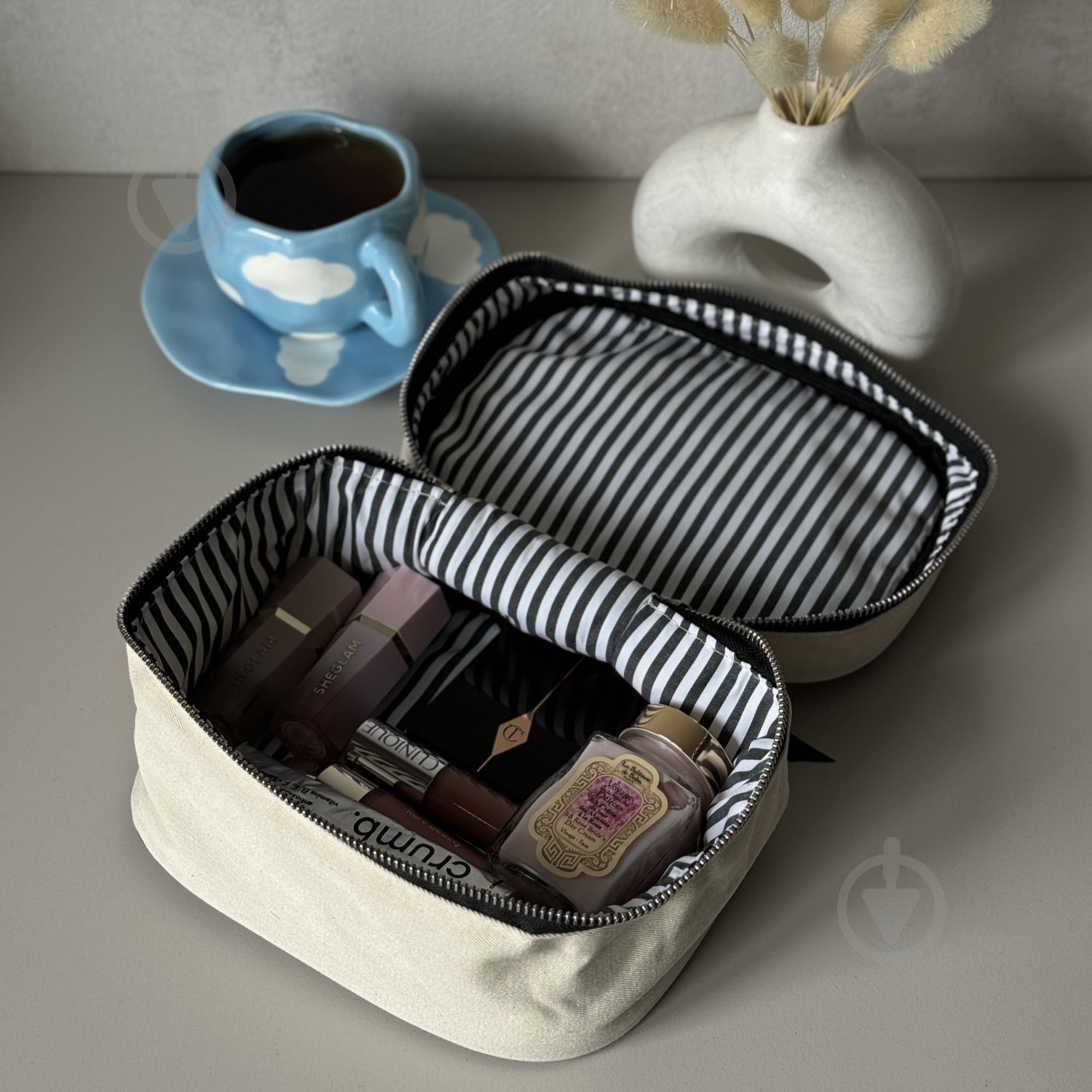 Косметичка Organize с бантиком S белый - фото 6