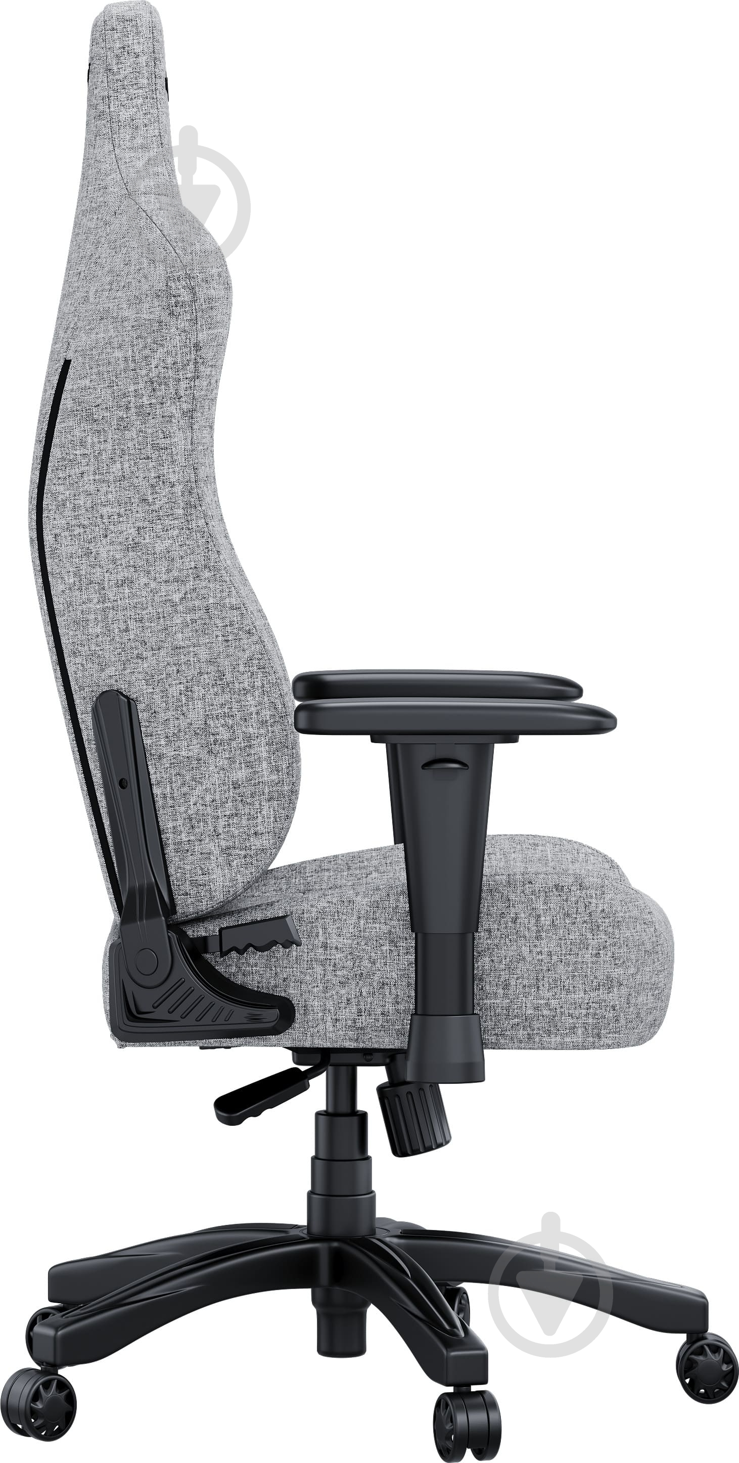 Кресло игровое Anda Seat Novis Size L Gray Fabric серый - фото 3 Кресло игровое Anda Seat Novis Size L Gray Fabric серый - фото 3