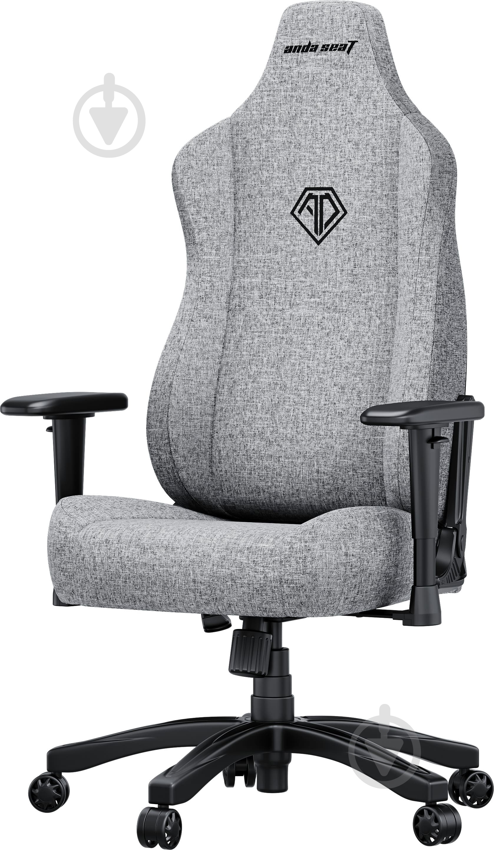 Кресло игровое Anda Seat Novis Size L Gray Fabric серый - фото 5 Кресло игровое Anda Seat Novis Size L Gray Fabric серый - фото 5