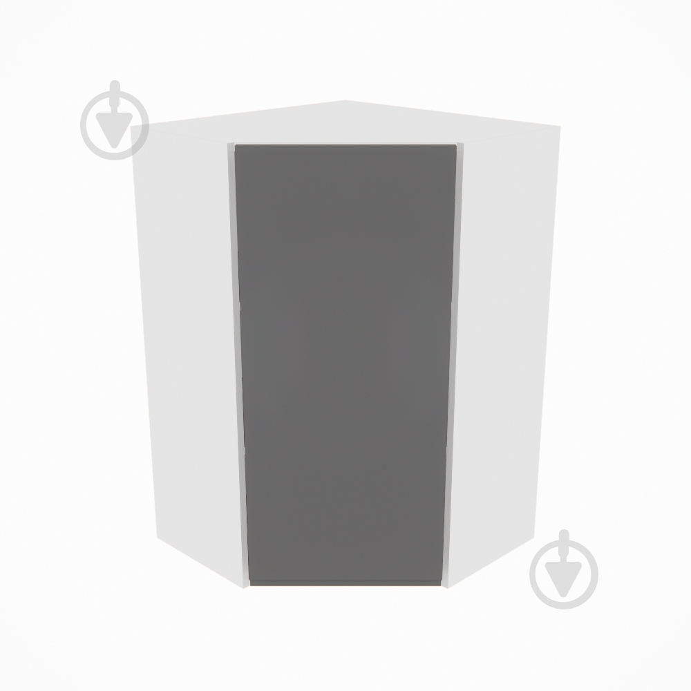 Шкаф Влада (60х60 (920)левая) графит/белый Світ Меблів - фото 1 Шкаф Влада (60х60 (920)левая) графит/белый Світ Меблів - фото 1