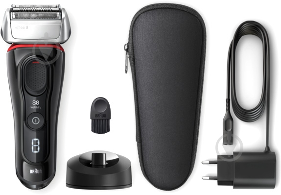 Электробритва Braun Series8 8340s black red - фото 4 Электробритва Braun Series8 8340s black red - фото 4
