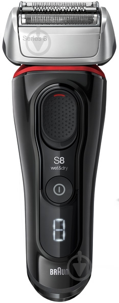 Электробритва Braun Series8 8340s black red - фото 1 Электробритва Braun Series8 8340s black red - фото 1