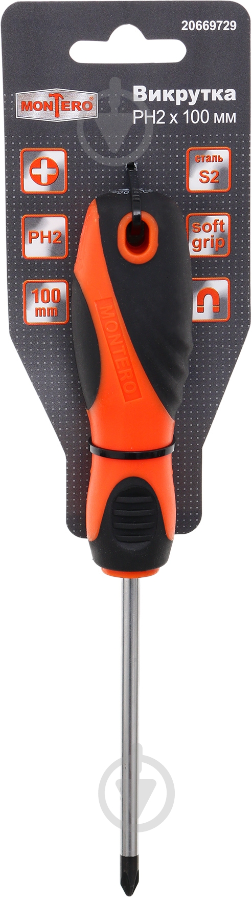 Викрутка Montero 2×100 мм MN-SD-PH2-100 - фото 2