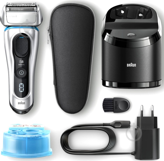 Электробритва Braun Series8 8390cc silver - фото 4 Электробритва Braun Series8 8390cc silver - фото 4