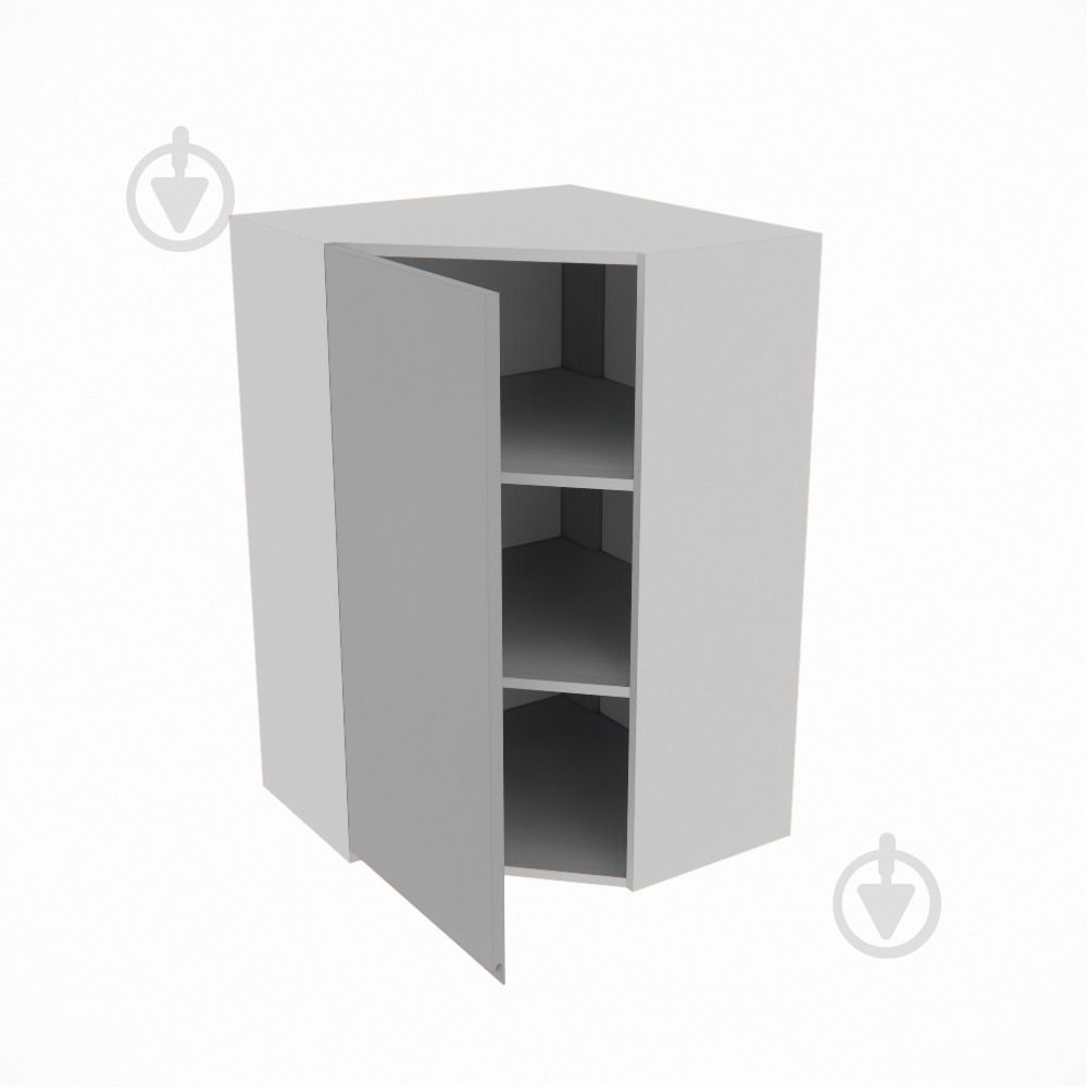 Шкаф Влада (60х60 (920)левая) серый бархат/пепельный Світ Меблів - фото 2 Шкаф Влада (60х60 (920)левая) серый бархат/пепельный Світ Меблів - фото 2