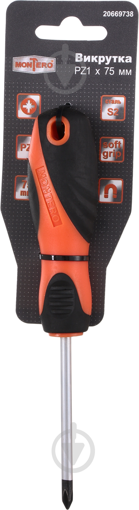 Отвертка Montero 1×75 мм MN-SD-PZ1-75 - фото 2