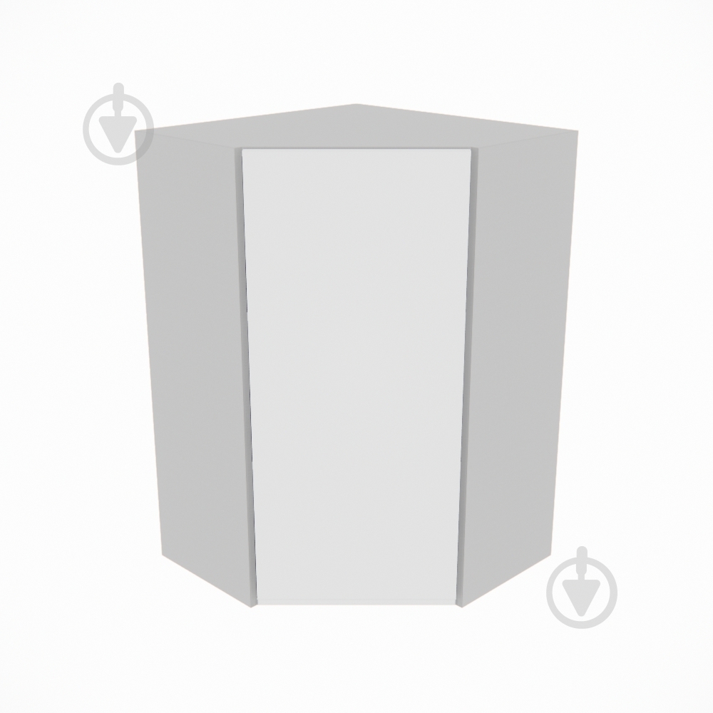 Шкаф Влада (60х60 (920)левая) белый шелк/пепельный Світ Меблів - фото 1 Шкаф Влада (60х60 (920)левая) белый шелк/пепельный Світ Меблів - фото 1