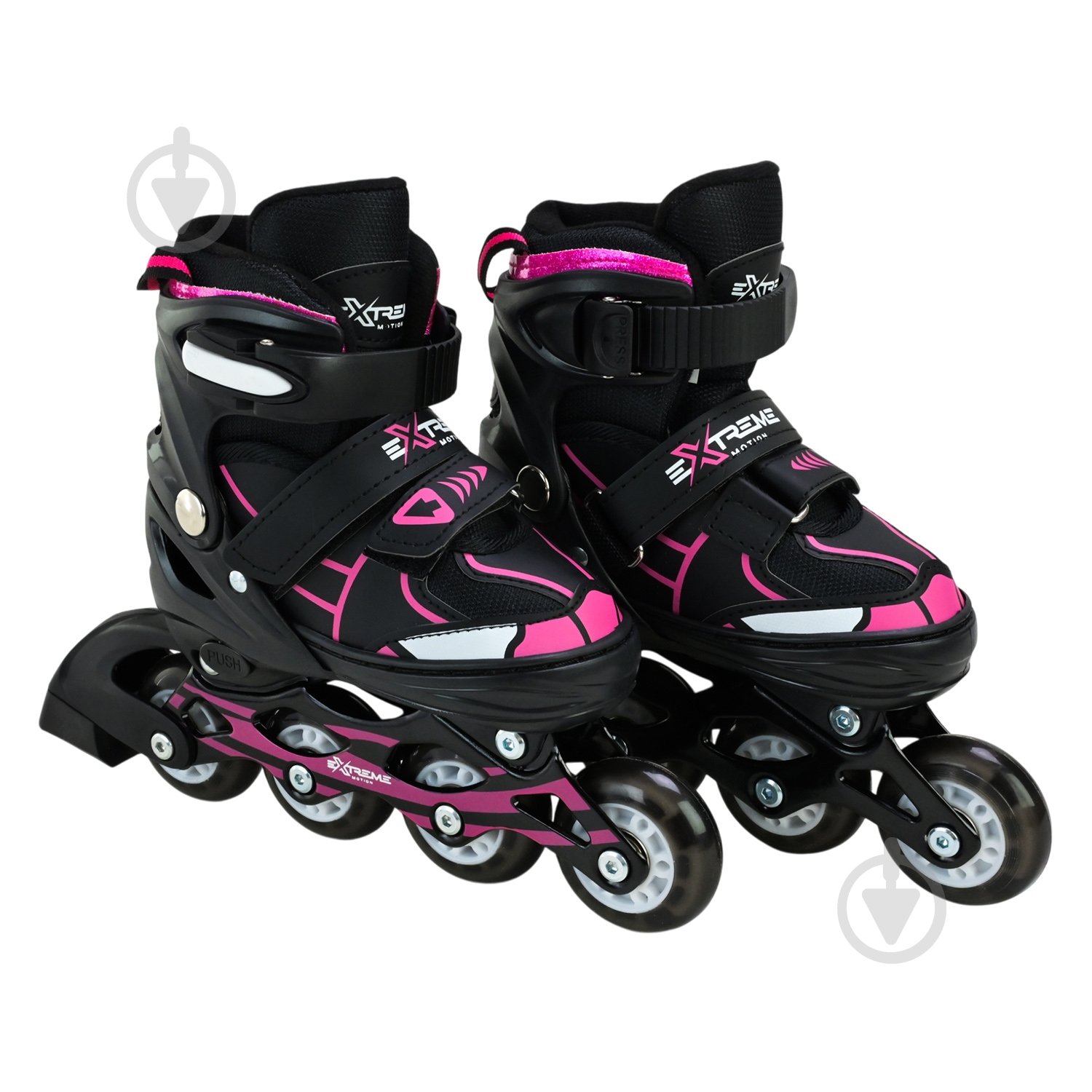 Роликовые коньки Shantou Extreme Motion L RL25429 р. 38-41 черный - фото 2