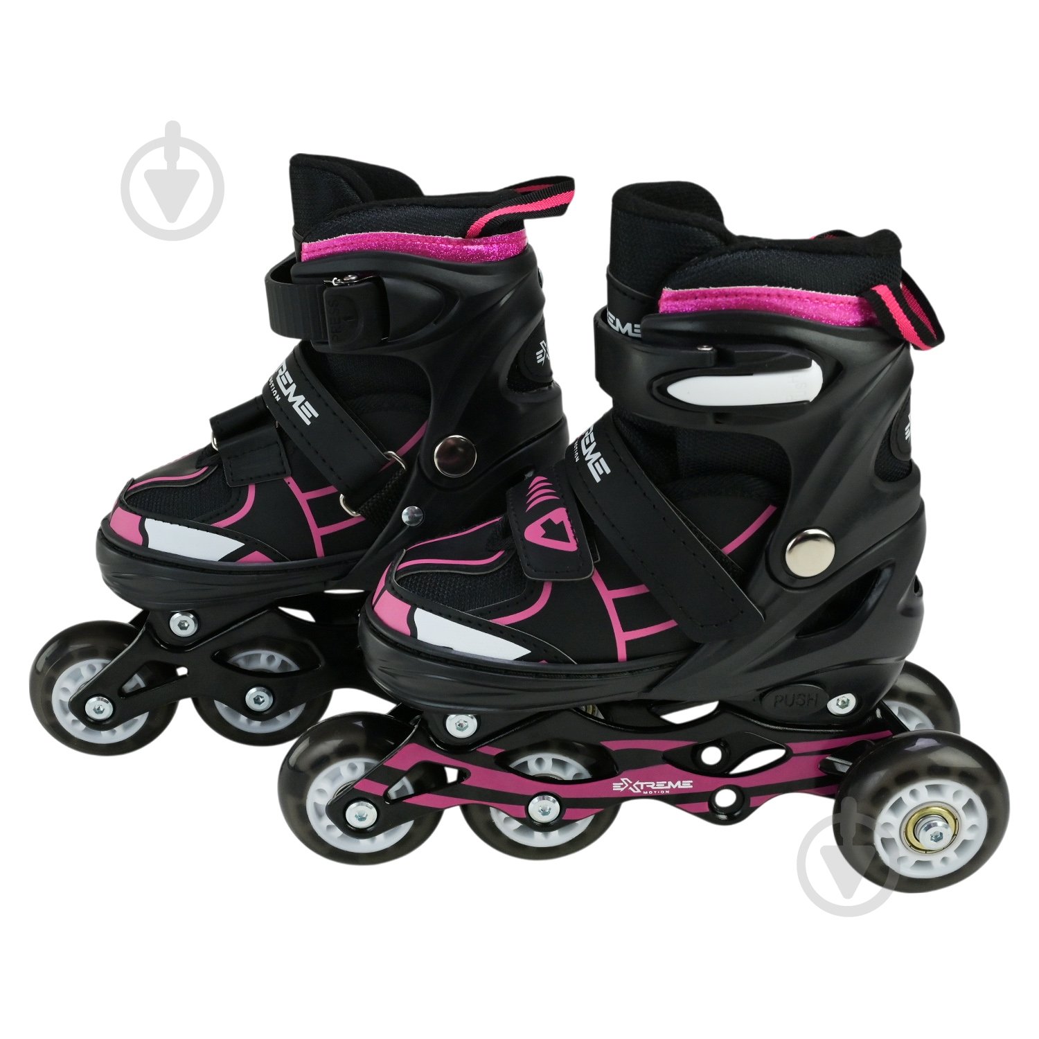 Роликовые коньки Shantou Extreme Motion L RL25429 р. 38-41 черный - фото 7