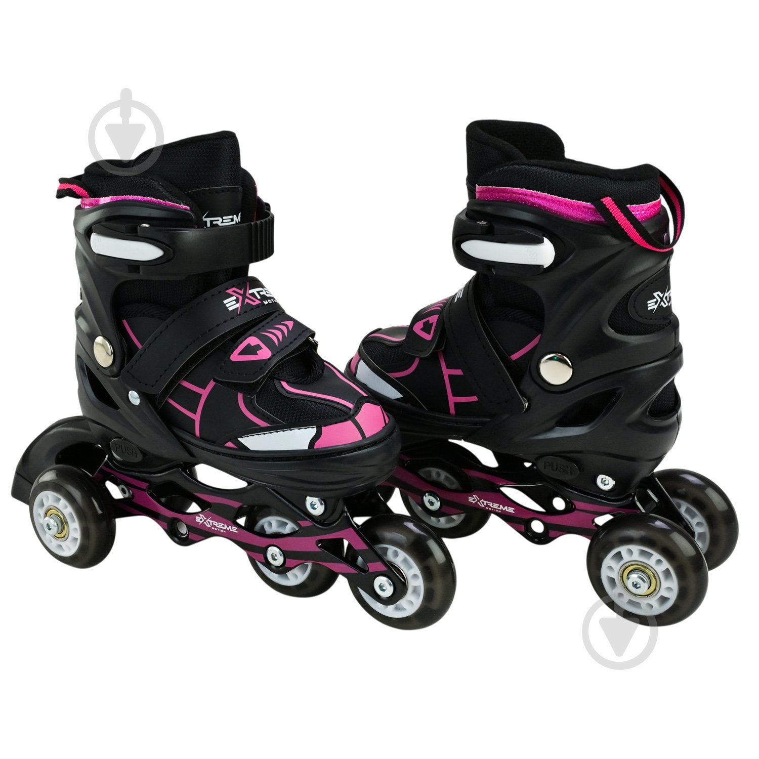 Роликовые коньки Shantou Extreme Motion L RL25429 р. 38-41 черный - фото 8