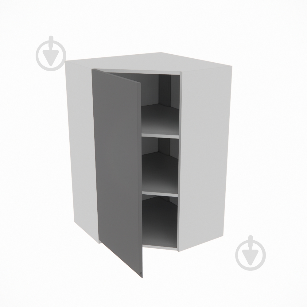 Шкаф Влада (60х60 (920)левая) графит/пепельный Світ Меблів - фото 2