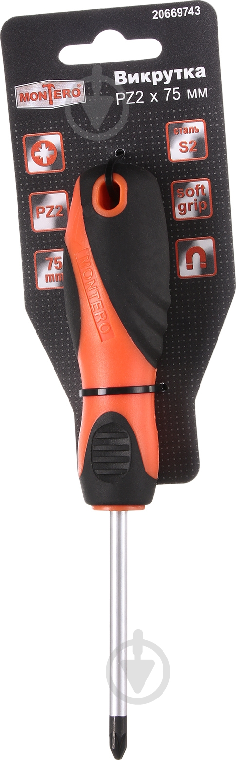 Отвертка Montero 2×75 мм MN-SD-PZ2-75 - фото 2 Отвертка Montero 2×75 мм MN-SD-PZ2-75 - фото 2