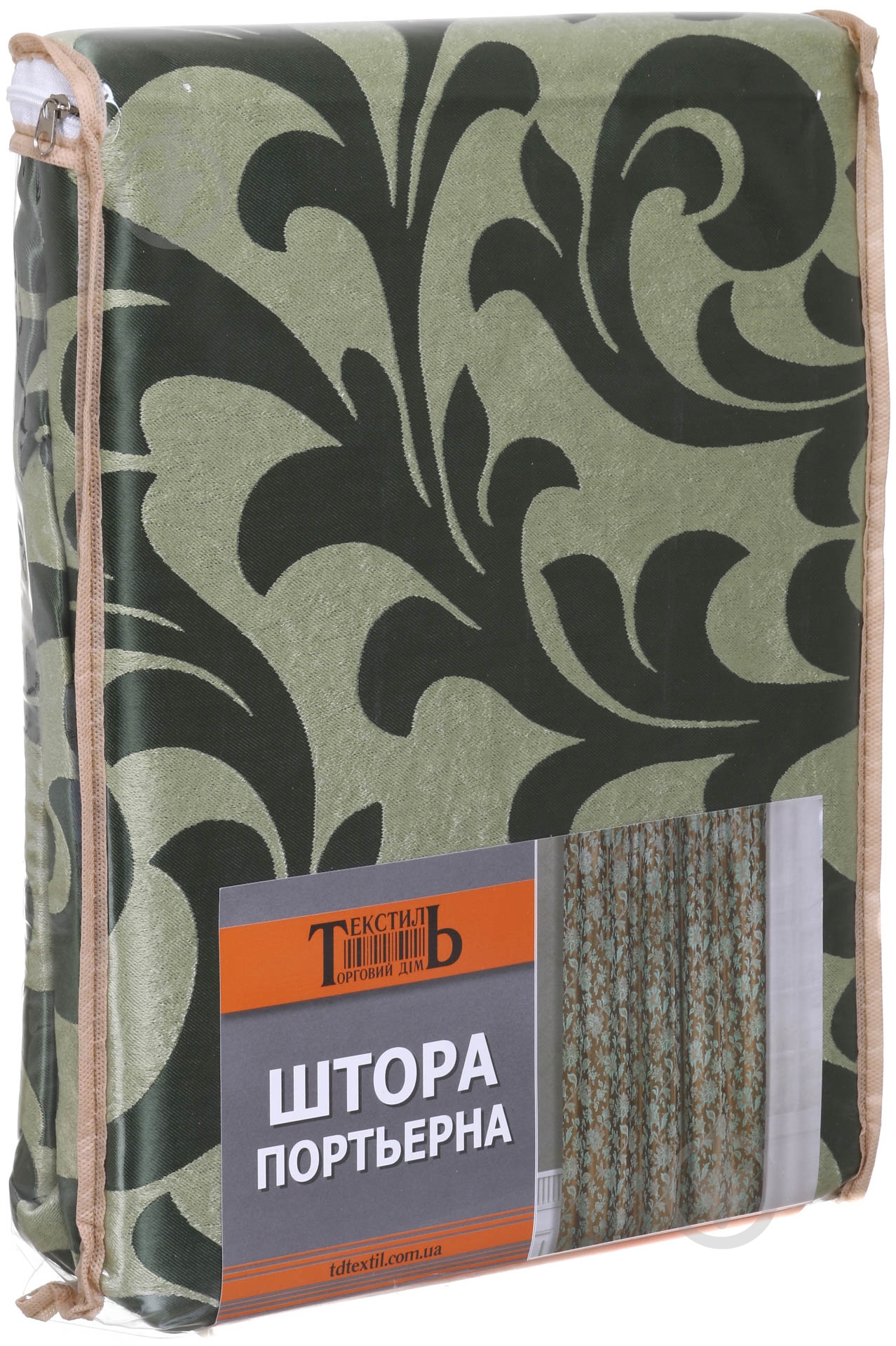 Штора-блэкаут 200х280 см зеленая ТД Текстиль - фото 4 Штора-блэкаут 200х280 см зеленая ТД Текстиль - фото 4