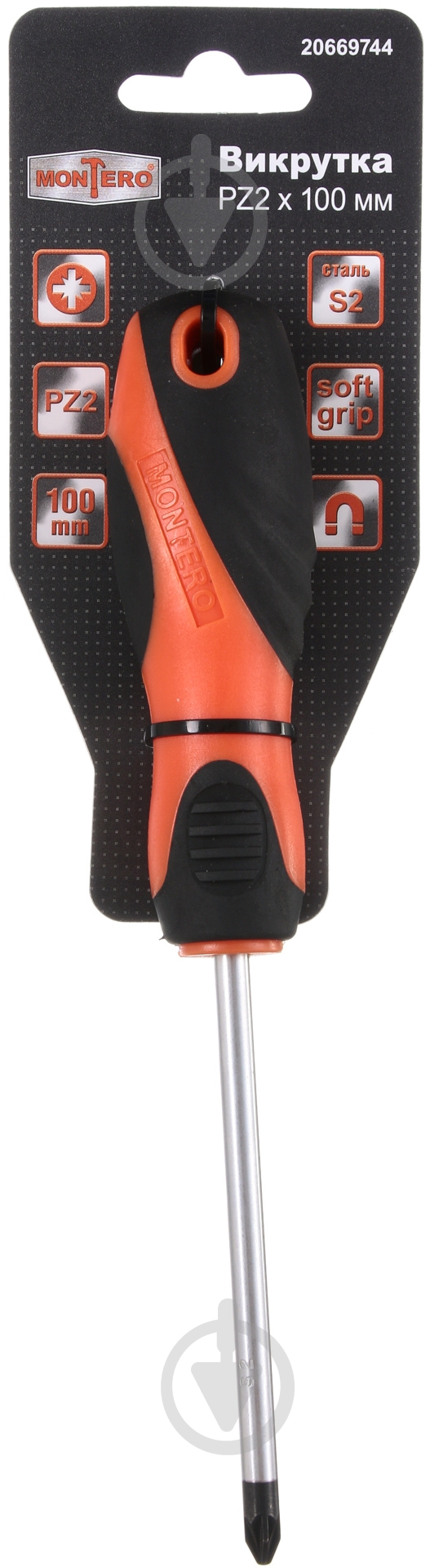 Отвертка Montero 2×100 мм MN-SD-PZ2-100 - фото 2