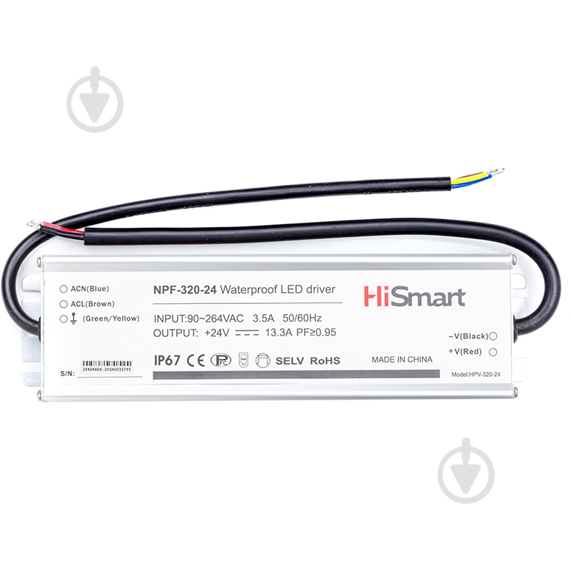 Блок живлення HiSmart 24 В 320 Вт IP67 NPF-320-24 - фото 1
