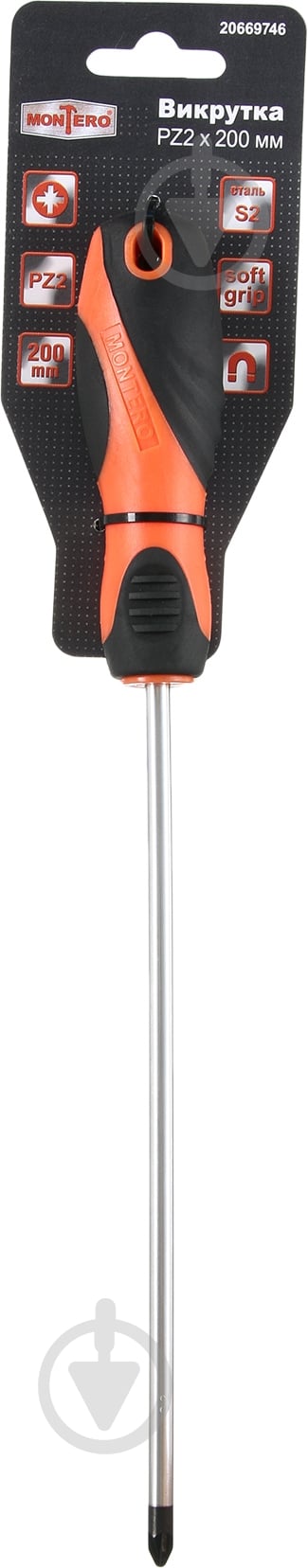 Отвертка Montero 2×200 мм MN-SD-PZ2-200 - фото 2 Отвертка Montero 2×200 мм MN-SD-PZ2-200 - фото 2