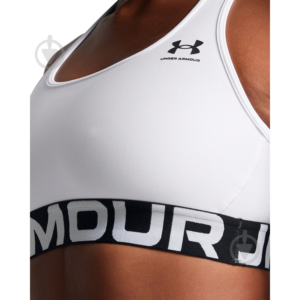 Бра Under Armour HG Mid Branded 1383544-100 р.M белый - фото 2