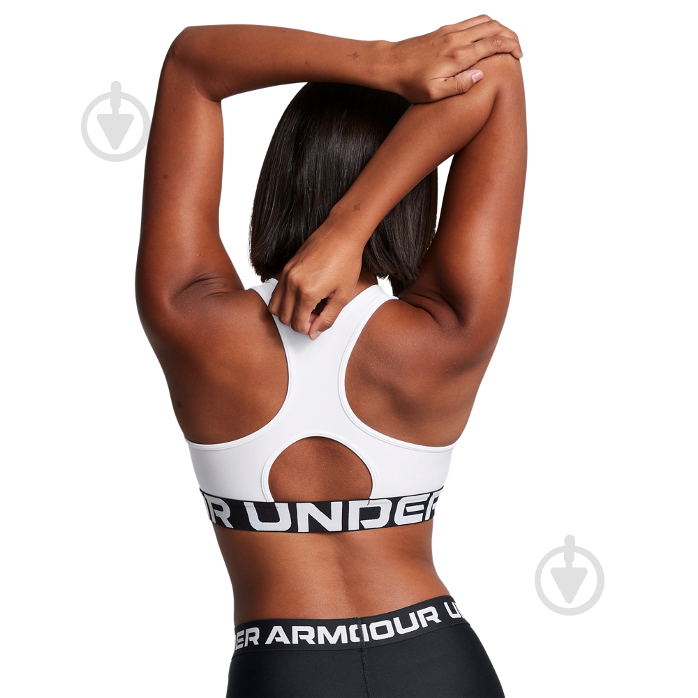 Бра Under Armour HG Mid Branded 1383544-100 р.M белый - фото 8