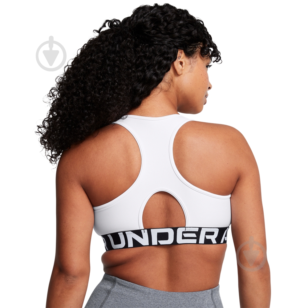 Бра Under Armour HG Mid Branded 1383544-100 р.M белый - фото 9
