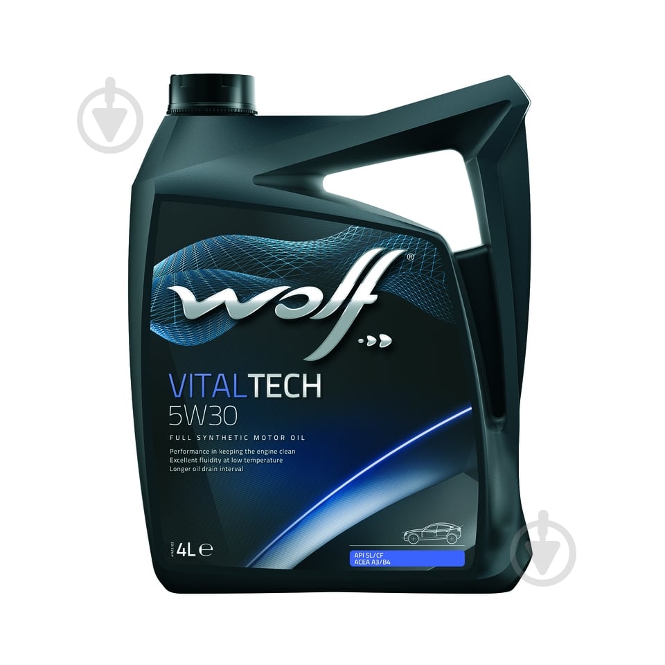Моторное масло синтетическое WOLF VitalTech 5W-30 4 л (8309908) - фото 1