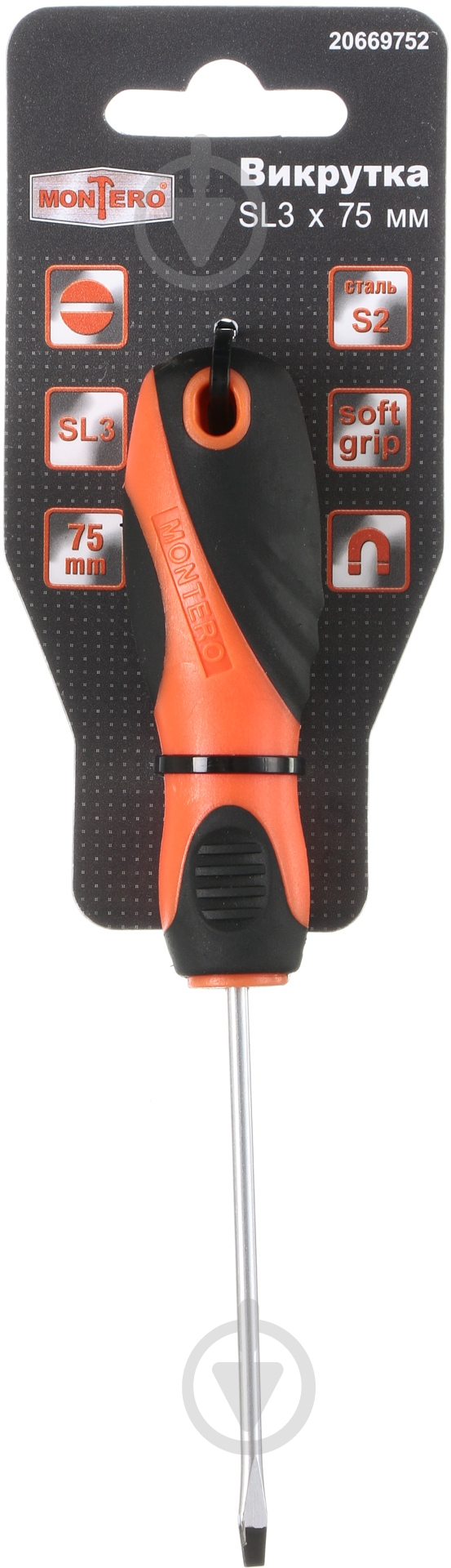Отвертка Montero 3×75 мм MN-SD-SL3-75 - фото 2 Отвертка Montero 3×75 мм MN-SD-SL3-75 - фото 2
