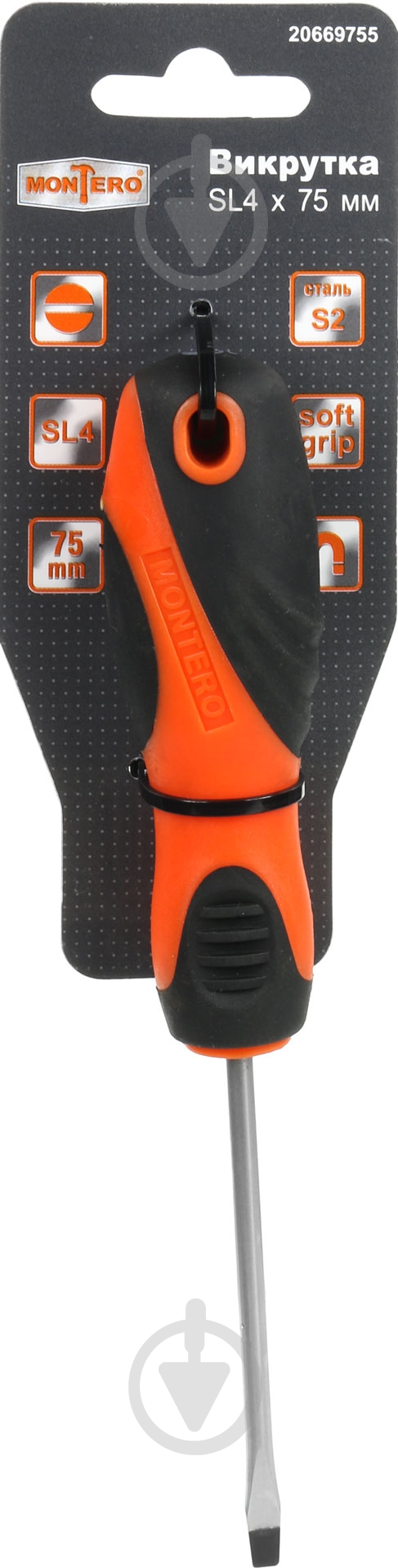 Отвертка Montero 4×75 мм MN-SD-SL4-75 - фото 2