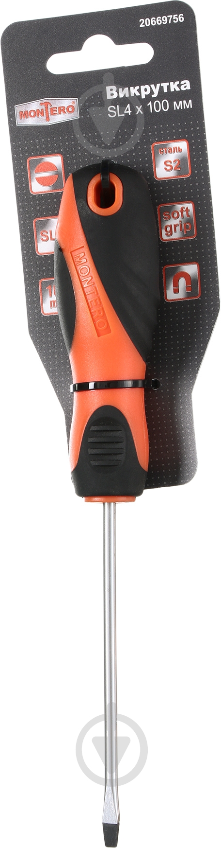 Отвертка Montero 4×100 мм MN-SD-SL4-100 - фото 2