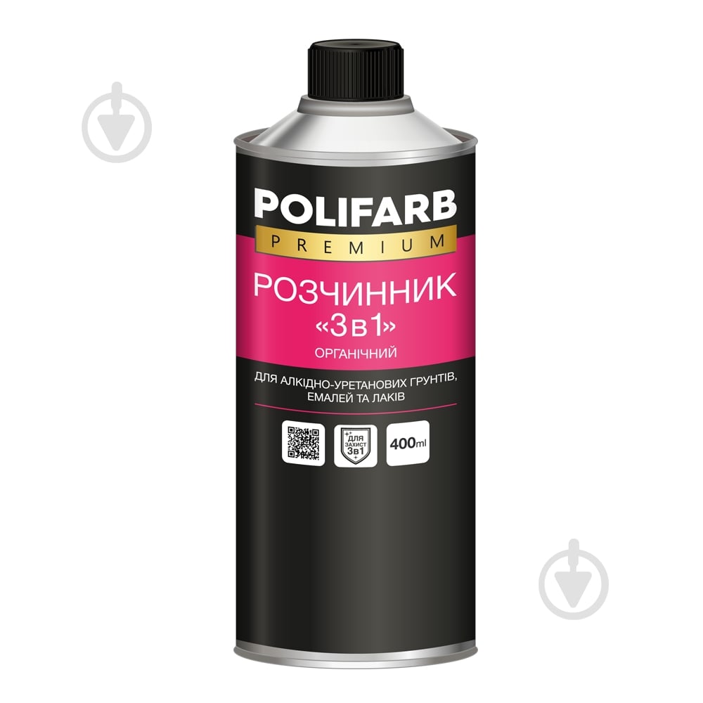 Растворитель для эмалей 3 в 1 Polifarb 0,4 л - фото 1