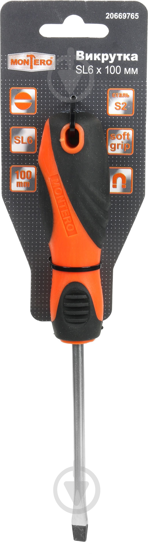 Отвертка Montero 6×100 мм MN-SD-SL6-100 - фото 2