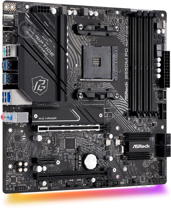 Материнская плата ASRock B550M PG Riptide (Socket AM4, AMD B550, ) - фото 2