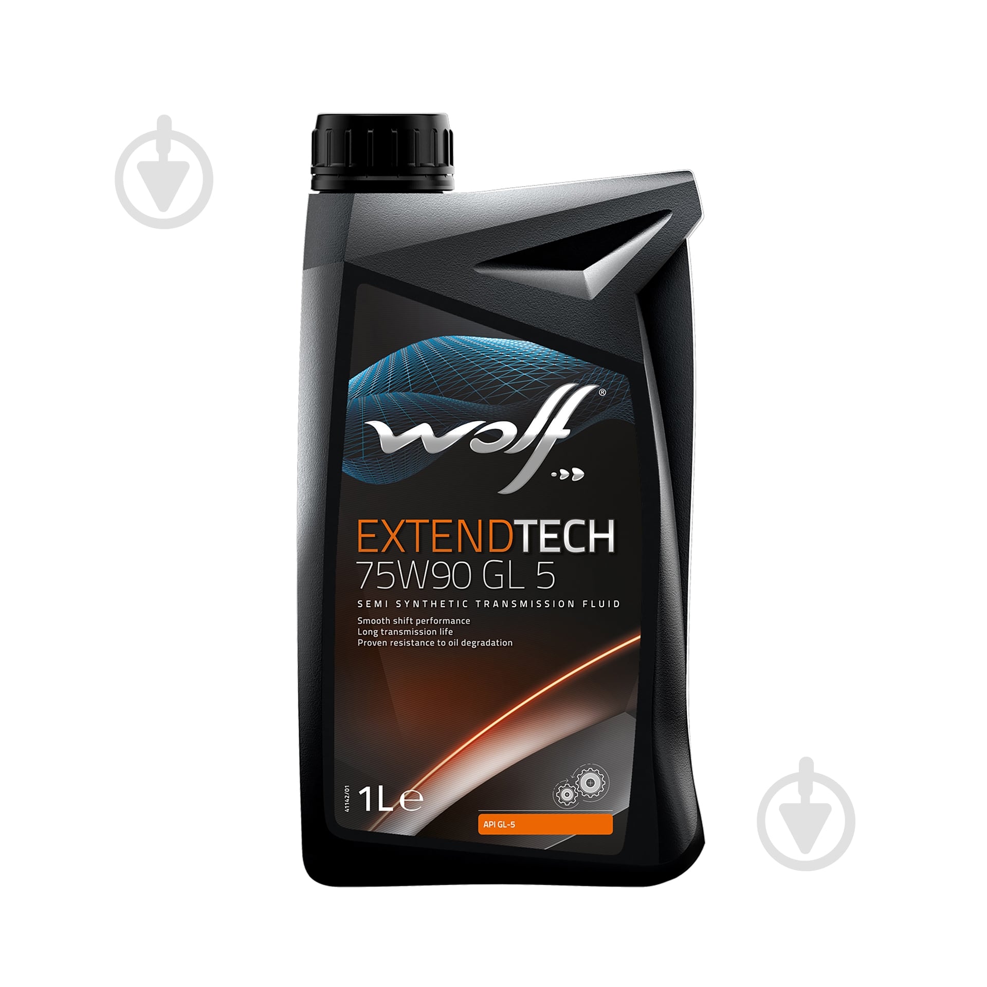 Масло трансмиссионное WOLF EXTENDTECH 75W-90 1 л (8303302) - фото 1