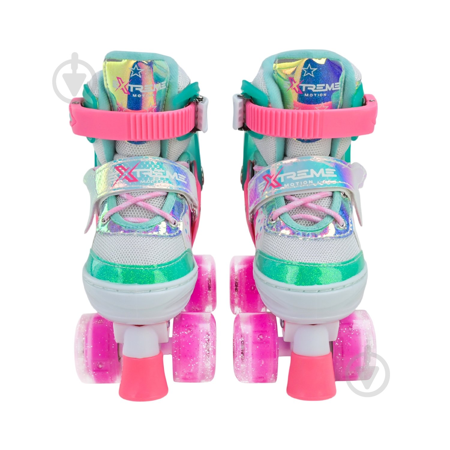 Роликові кросівки Shantou Extreme Motion RL25436 р. 30-33 рожево-зелений - фото 5