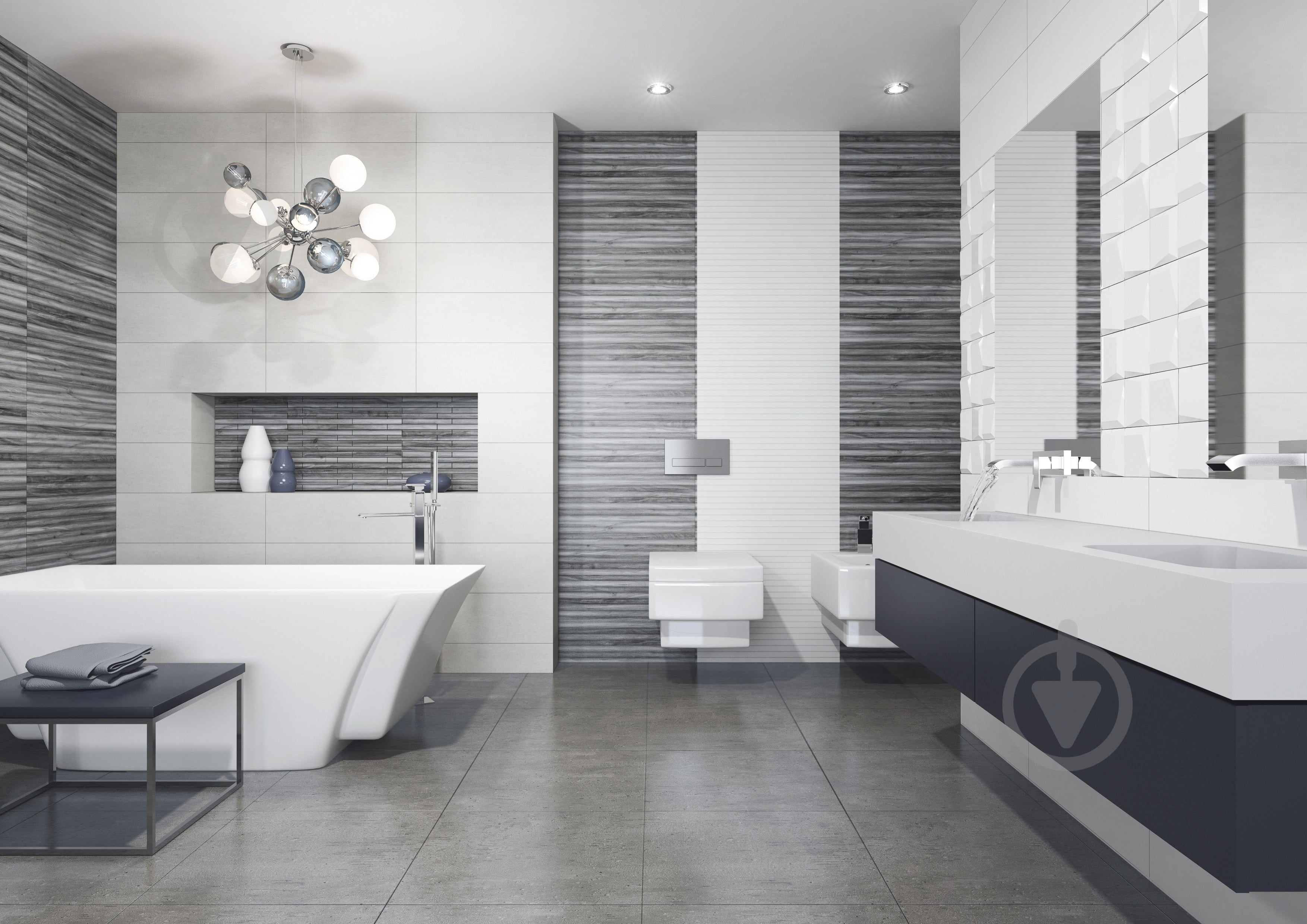 Плитка Konskie group Infinity Grey Premium 25x75 . - фото 2
