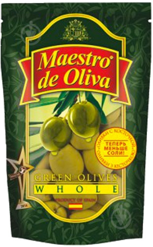 Оливки Maestro De Oliva з кісточкою 180г (8436024294583) - фото 1